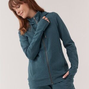 Pact The Rec Zip Hoodie in Heather Ore